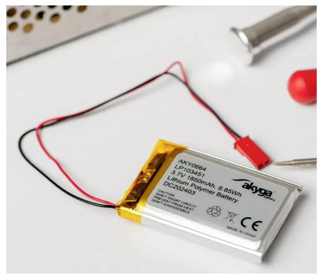 Akyga LP403035 Akkucsomag Elem- és akkuméret: Speciális akku LiPo 3.7 V 400 mAh 3. kép