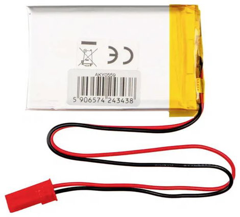 Akyga LP503448 Akkucsomag Elem- és akkuméret: Speciális akku LiPo 3.7 V 800 mAh 2. kép
