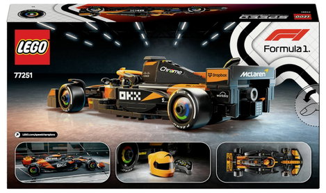 LEGO® SPEED CHAMPIONS 77251 McLaren F1® Team MCL38 versenyautó 3. kép