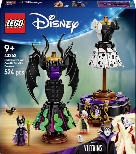 LEGO® DISNEY 43262 Maleficent és Cruella De Vil ruhái