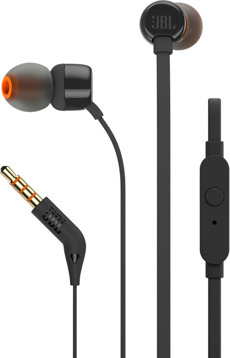 In-Ear fülbe dugható headset, mikrofonos fülhallgató, JBL Harman T110BLK 2. kép