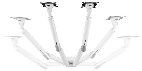 One For All Design Dual white Monitor asztali tartó 33 cm (13) - 81,3 cm (32) Fehér Állítható magass 2. kép