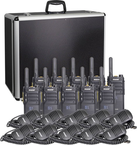 MAAS Elektronik Team-Set PT-375 KEP-360-K 150114 PMR készülék 10 részes készlet