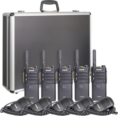 MAAS Elektronik Team-Set PT-375 KEP-360-K 150112 PMR készülék 5 részes készlet