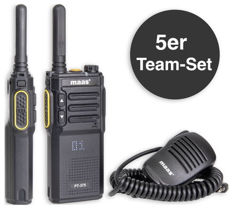 MAAS Elektronik Team-Set PT-375 KEP-360-K 150112 PMR készülék 5 részes készlet 3. kép