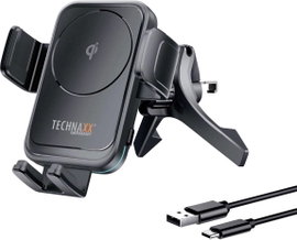 Technaxx indukciós akkutöltő 2 A TX-322 5259 Kimenetek Standard indukciós töltés Fekete
