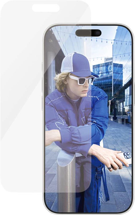 PanzerGlass Classic Fit Kijelzővédő üveg Apple iPhone 16 Pro 1 db Ujjlenyomatmentes, Karcálló 2874