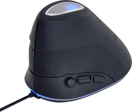 Gembird MUS-ERGO-03 Ergonomikus egér Vezetékes Optikai Szürke 6 Gombok 800 dpi, 1600 dpi, 2400 dpi, 