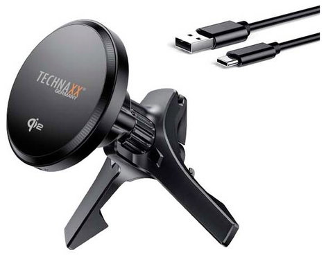 Technaxx indukciós akkutöltő 3 A TX-323 5260 Kimenetek Standard indukciós töltés Fekete
