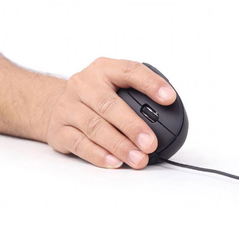 Gembird MUS-ERGO-01 Ergonomikus egér USB Optikai Fekete 6 Gombok 1200 dpi, 1600 dpi, 2400 dpi, 3200  6. kép