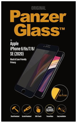 PanzerGlass Edge2Edge Privacy Kijelzővédő üveg Apple iPhone 6, iPhone 6s, iPhone 7, iPhone 8, iPhone