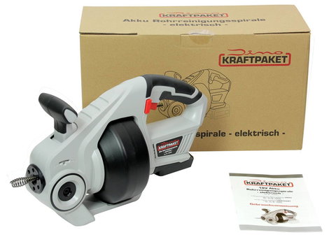 Dino KRAFTPAKET 18V-7m-15mm-450W-solo 130239 Csőtisztító készülék 2. kép