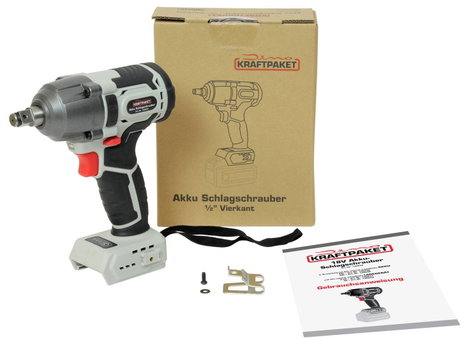 Dino KRAFTPAKET 18V-400Nm-1/2“-900W 130232 Akkus csavarozó 18 V kefe nélkül, akku nélkül, töltő nélk 5. kép