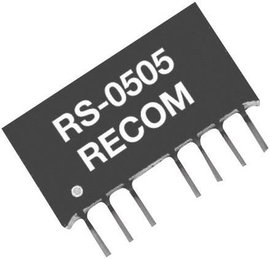 2 W-os DC/DC átalakító, RS sorozat, bemenet: 18 - 36 V/DC, kimenet: 5 V/DC 400 mA 2 W, Recom Interna