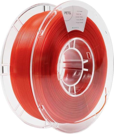 Maertz PMMA-1011-011 PMMA-1011-011 3D nyomtatószál PETG vegyileg ellenálló 1.75 mm 1000 g Narancs 1