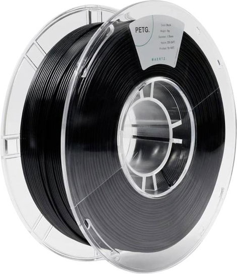 Maertz PMMA-1011-001 PMMA-1011-001 3D nyomtatószál PETG vegyileg ellenálló 1.75 mm 1000 g Fekete 1 d