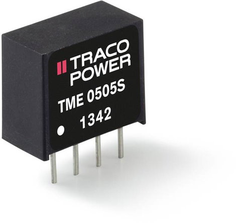 DC/DC átalakító, TME sorozat, 1 Watt, SIL-4, bemenet: (±10 %) 5 V/DC, kimenet: 15 V/DC 65 mA 1 W, Tr