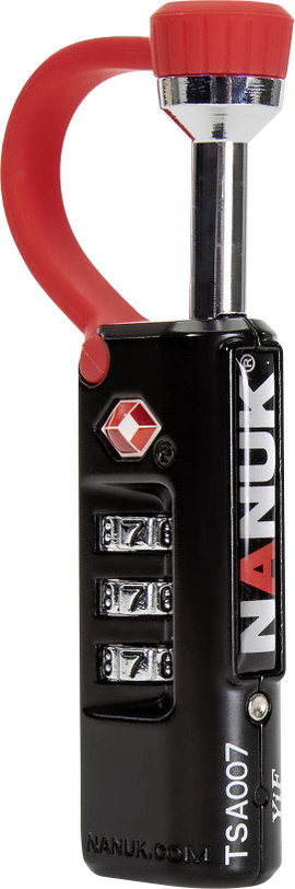 NANUK 900-TSA LOCK NANUK Függő lakat TSA Fekete/piros Számkódos zár