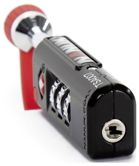 NANUK 900-TSA LOCK NANUK Függő lakat TSA Fekete/piros Számkódos zár 6. kép
