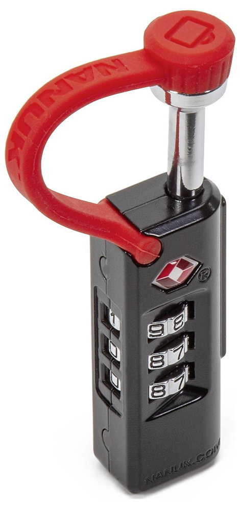 NANUK 900-TSA LOCK NANUK Függő lakat TSA Fekete/piros Számkódos zár 7. kép