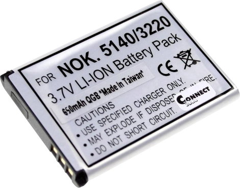 Connect 3000 BL-5B Kamera akku Megfelelő eredeti akku (kamera) BL-5B 3.7 V 650 mAh