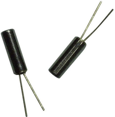 Órakvarc, kristály, frekvencia: 32,768000 kHz, kivitel: MH32768B, cilinder (Ø x Ma) 3,1 mm x 8 mm, E