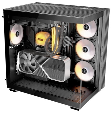 BeQuiet LIGHT BASE 600 LX Black Midi torony Számítógép ház Fekete 3. kép