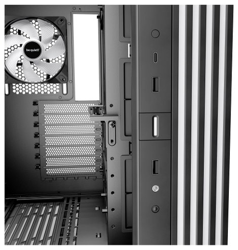 BeQuiet LIGHT BASE 600 LX Black Midi torony Számítógép ház Fekete 6. kép