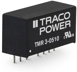 DC/DC átalakító, TMR 3 sorozat, 3 Watt, bemenet: 4,5 - 9 V/DC, kimenet: 12 V/DC 250 mA 3 W, TracoPow
