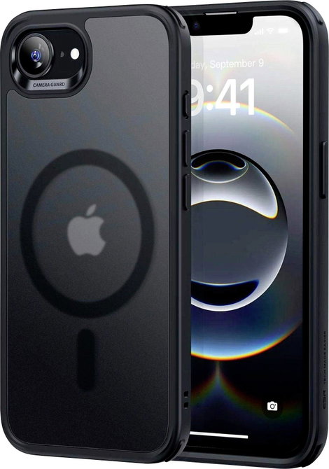 ESR Classic Hybrid HaloLock Hátlap Apple iPhone 16e Fekete Induktív töltés, MagSafe kompatibilis, Üt