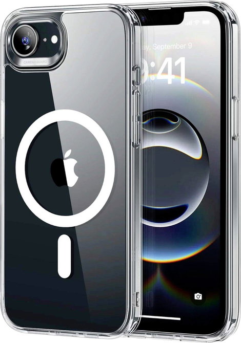 ESR Classic Hybrid HaloLock Hátlap Apple iPhone 16e Átlátszó Induktív töltés, MagSafe kompatibilis,