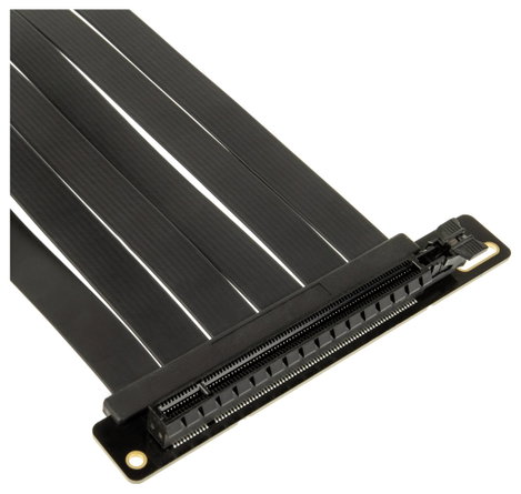 Kolink PCIe Riser kábel PCIe 5.0 PCIe x16 dugó, PCIe x16 alj 30 cm Fekete PGW-RC-MRK-010 3. kép