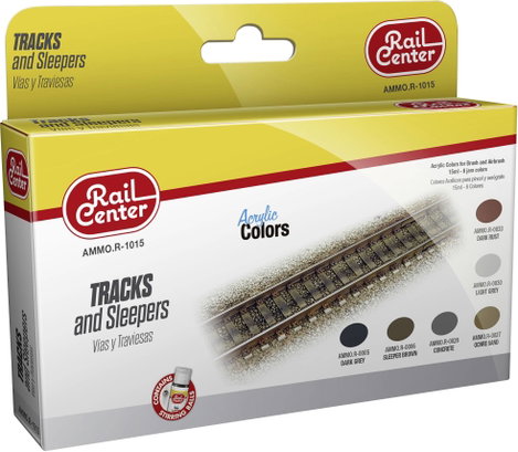 Rail Center AMMO.R-1015 Modellező festék 6 db