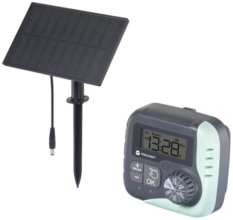 TOOLCRAFT TO-9612294 Öntözés vezérlő Li-ion akkuk, Napenergiával üzemeltetett 2. kép