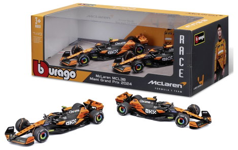 Bburago F1 McLaren MCL38 ´24 2er-Set 1:43 Autómodell 3. kép
