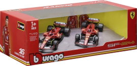 Bburago F1 Ferrari SF-24 ´24 2er-Set 1:43 Autómodell