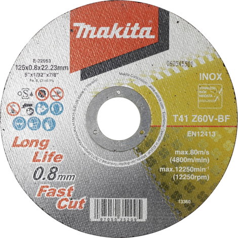 Makita E-22953 Vágótárcsa 125 mm 1 db