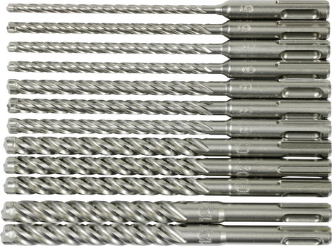 Makita S_0380_8140900 E-14912 Beton spirálfúró készlet 5 mm, 6 mm, 8 mm, 10 mm, 12 mm Teljes hossz 1