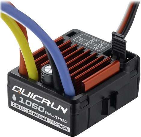 Hobbywing QuicRun 1060 T-Stecker Modellautó brushless menetszabályozó Terhelhetőség (max. A): 360 A