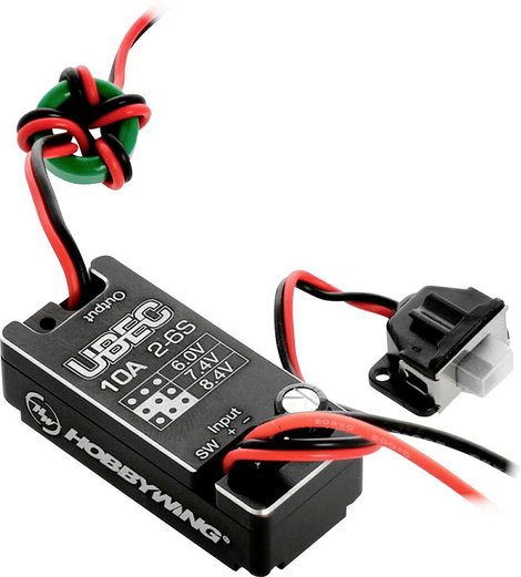 Hobbywing BEC 10A V2-Car UBEC BEC feszültségszabályozó 6 - 8.4 V 10 A
