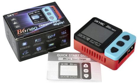 SKYRC B6neo Modell töltő 10 A Ólom, LiFePO, LiHV, Lítiumion, LiPolimer, NiCd, NiMH 6. kép