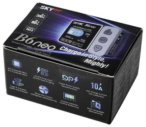 SKYRC B6neo Modell töltő 10 A Ólom, LiFePO, LiHV, Lítiumion, LiPolimer, NiCd, NiMH 5. kép