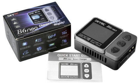 SKYRC B6neo Modell töltő 10 A Ólom, LiFePO, LiHV, Lítiumion, LiPolimer, NiCd, NiMH 6. kép