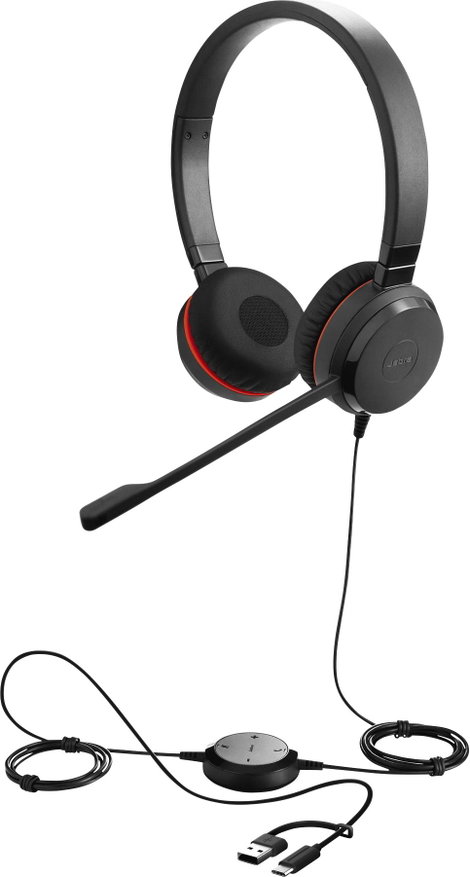 Jabra Evolve 30 II Telefon On Ear headset Vezetékes Stereo Fekete Noise Cancelling, mikrofon zajelny