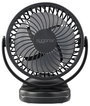 Sygonix Akkus ventilátor 4 W Fekete 2. bélyegkép