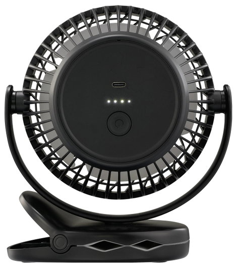 Sygonix Akkus ventilátor 4 W Fekete 3. kép