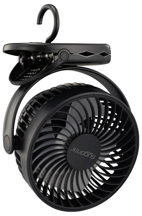 Sygonix Akkus ventilátor 4 W Fekete 4. kép