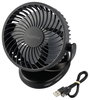 Sygonix Akkus ventilátor 4 W Fekete 5. bélyegkép
