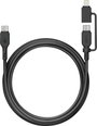 GP USB kábel USB-C®, Apple Lightning dugó 1.5 m Fekete GPCBCXBPBKUSB964 bélyegkép