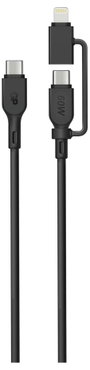 GP USB kábel USB-C®, Apple Lightning dugó 1.5 m Fekete GPCBCXBPBKUSB964 2. bélyegkép